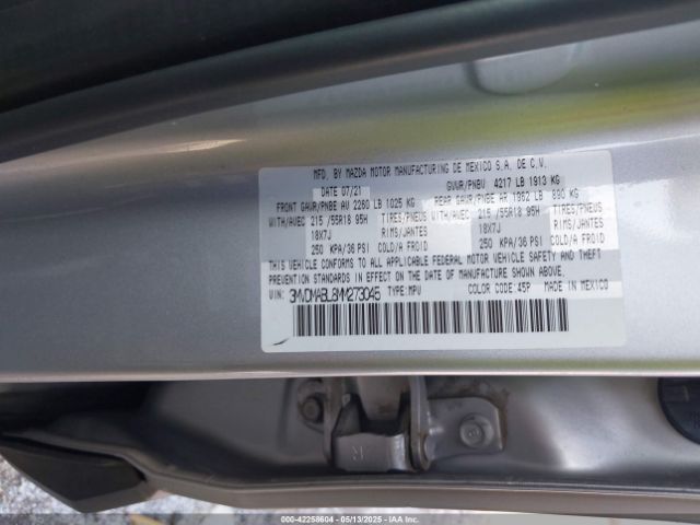 2021 MAZDA CX-30 3MVDMABL8MM273045 Photo 8