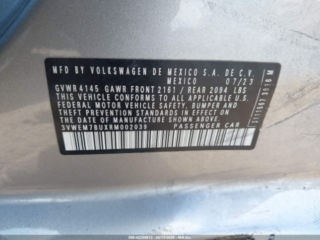 3VWEM7BUXRM002039 Volkswagen Jetta 1.5t Se