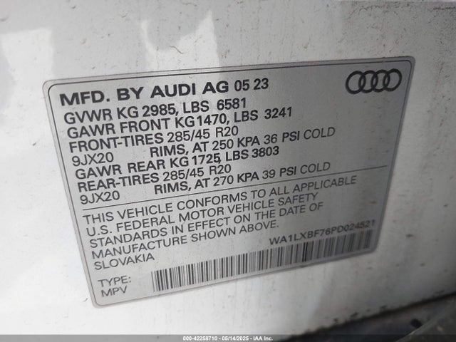 2023 AUDI Q7 WA1LXBF76PD024521 Photo 8