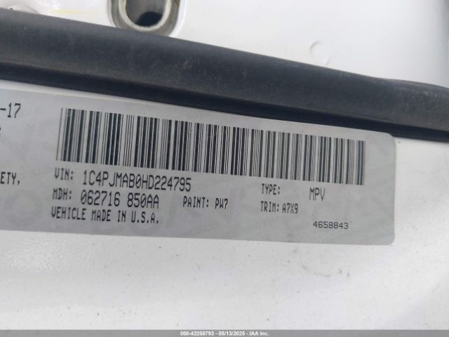 2017 JEEP CHEROKEE 1C4PJMAB0HD224795 Photo 8