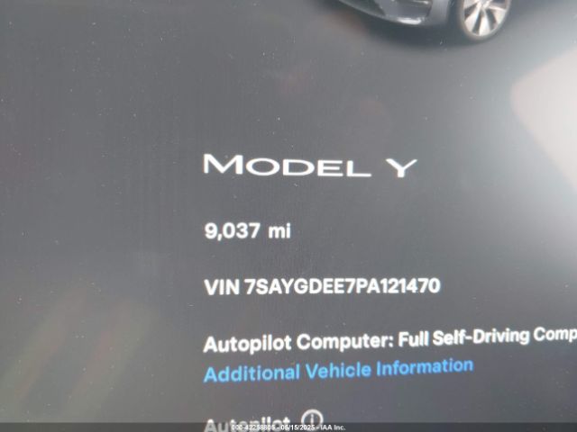 7SAYGDEE7PA121470 Tesla Model Y Awd/long Range Dual Motor All-wheel Drive