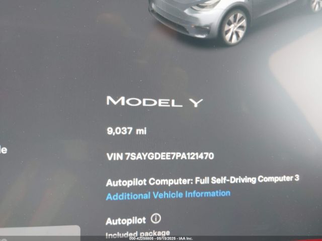 7SAYGDEE7PA121470 Tesla Model Y Awd/long Range Dual Motor All-wheel Drive