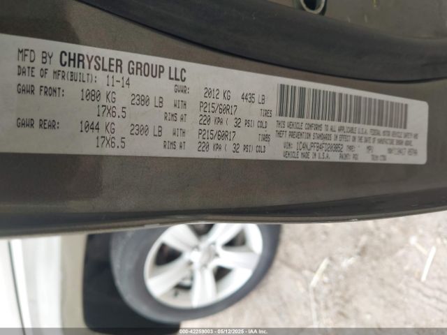 1C4NJPFB4FD203852 Jeep Patriot Latitude
