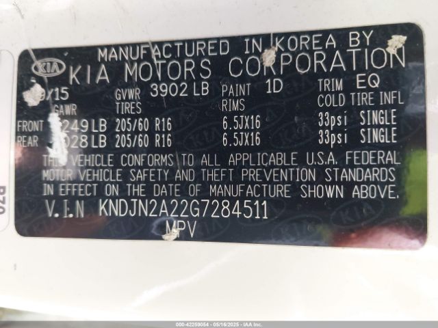 KNDJN2A22G7284511 KIA Soul