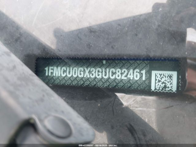1FMCU0GX3GUC82461 Ford ESCAPE SE