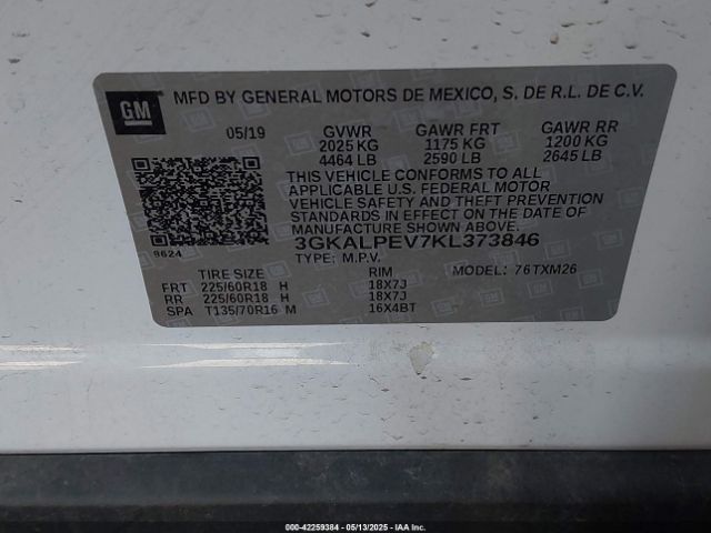 2019 GMC TERRAIN 3GKALPEV7KL373846 Photo 8