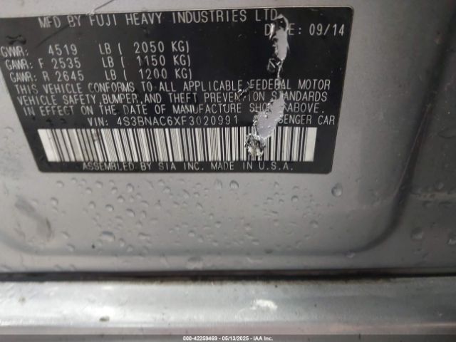 4S3BNAC6XF3020991 Subaru Legacy 2.5i Premium