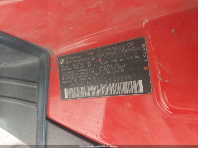 2001 BMW Z3 WBACN33401LK49345 Photo 8