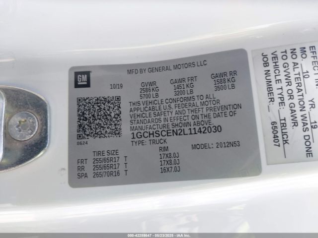 1GCHSCEN2L1142030 Chevrolet Colorado 2wd  Long Box Lt