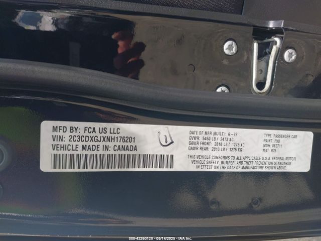 2022 DODGE CHARGER 2C3CDXGJXNH176201 Photo 8