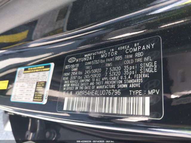 2020 HYUNDAI PALISADE KM8R54HE4LU076796 Photo 8