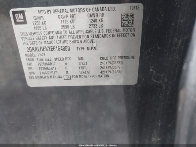 2GKALREK2E6164850 GMC Terrain Sle-2