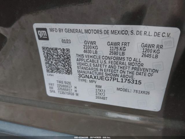 2023 CHEVROLET EQUINOX 3GNAXUEG7PL175315 Photo 8