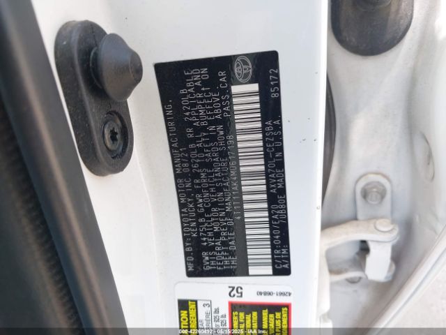 4T1T11AK4MU617198 Toyota CAMRY SE