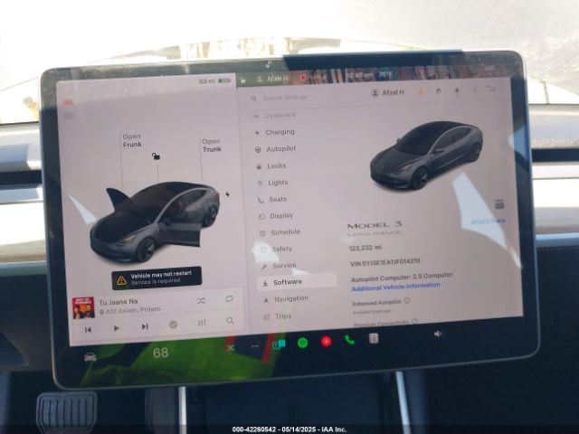 5YJ3E1EA1JF014210 Tesla Model 3 Long Range/mid Range