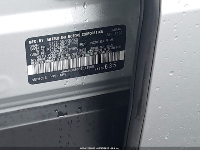 2023 MITSUBISHI OUTLANDER JA4J4UA86PZ013565 Photo 8