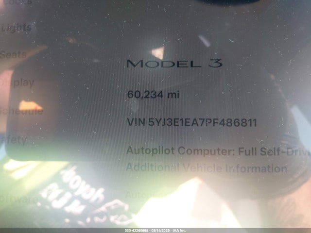 2023 TESLA MODEL 3 5YJ3E1EA7PF486811 Photo 6