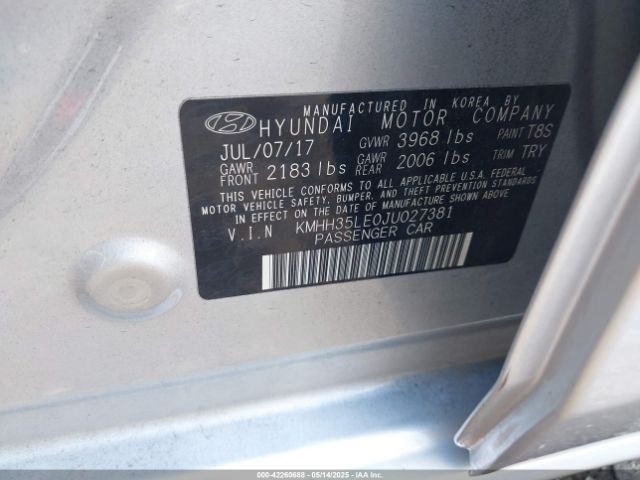 KMHH35LE0JU027381 Hyundai ELANTRA GT