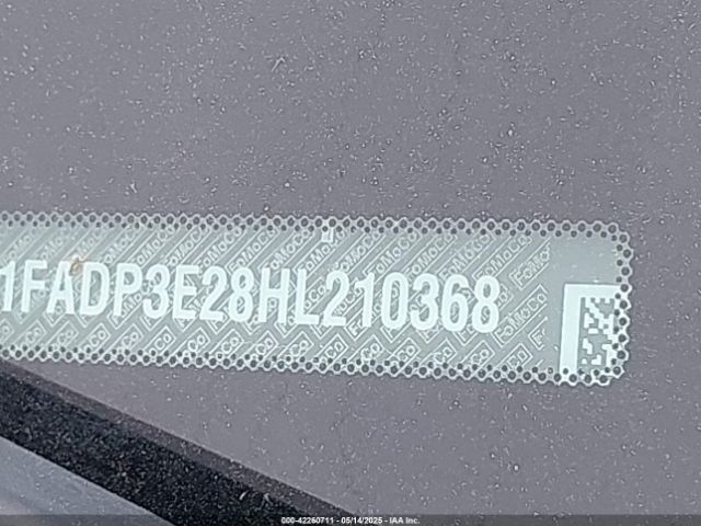 1FADP3E28HL210368 Ford FOCUS S