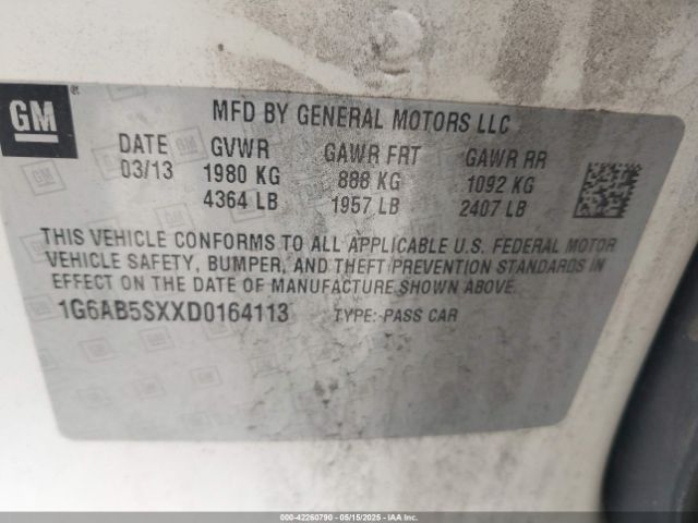 2013 CADILLAC ATS 1G6AB5SXXD0164113 Photo 8