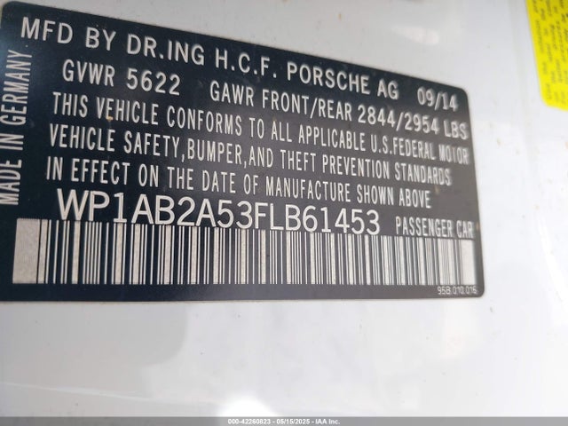 Porsche MACAN S 2015 WP1AB2A53FLB61453 Image 9