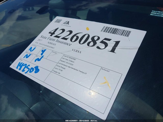 3N1CN7AP5HL838903 Nissan 2017