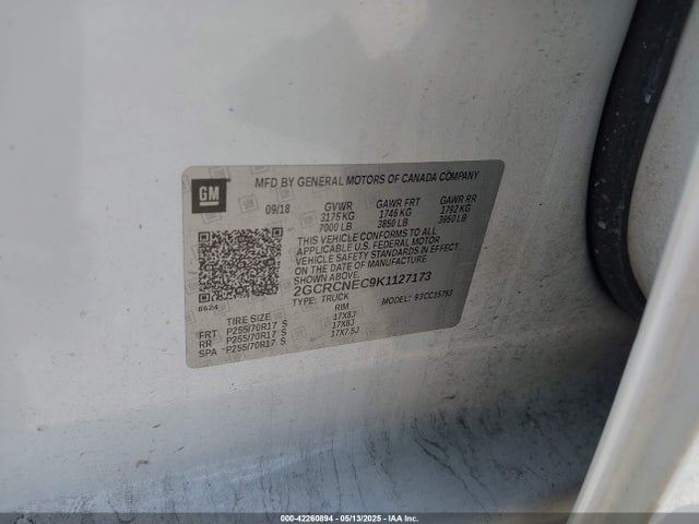 Chevrolet Silverado 1500 Ld Wt 2019 2GCRCNEC9K1127173 Image 9