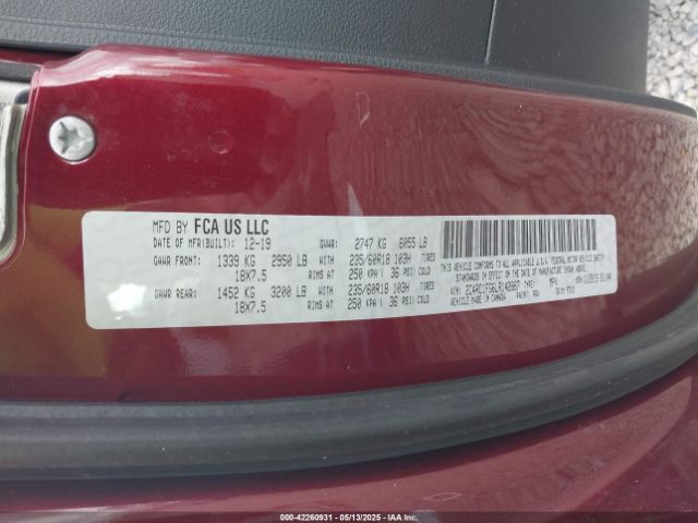 2C4RC1FG6LR142887 Chrysler Pacifica