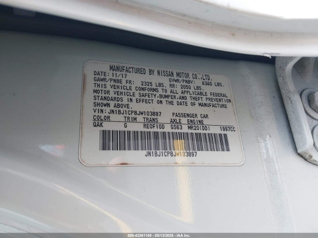 JN1BJ1CP8JW103897 Nissan Rogue Sport S