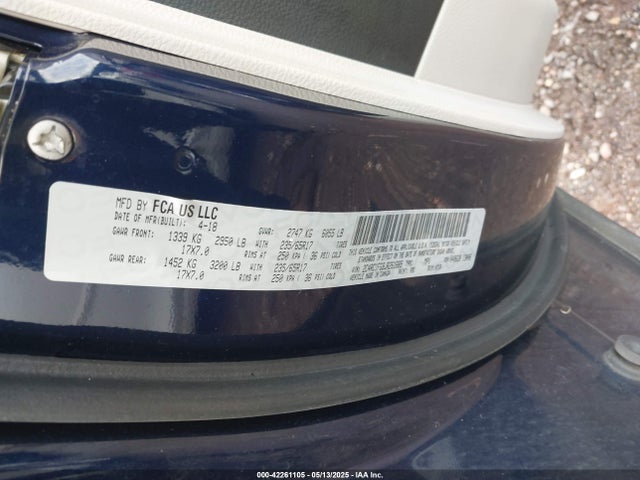 2C4RC1FG9JR261689 Chrysler Pacifica Touring Plus