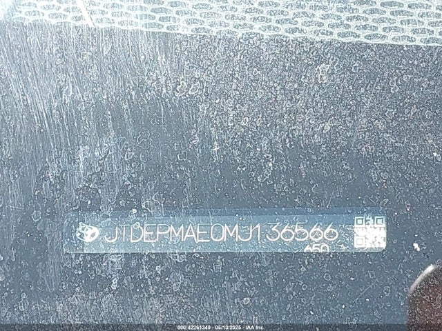 JTDEPMAE0MJ136566 Toyota 2zr-fae