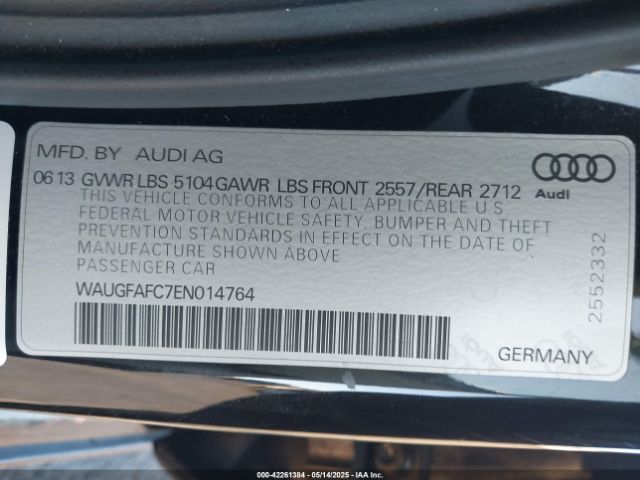 2014 AUDI A6 WAUGFAFC7EN014764 Photo 8