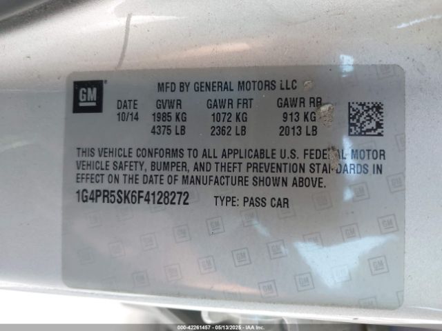 1G4PR5SK6F4128272 Buick Verano Convenience Group