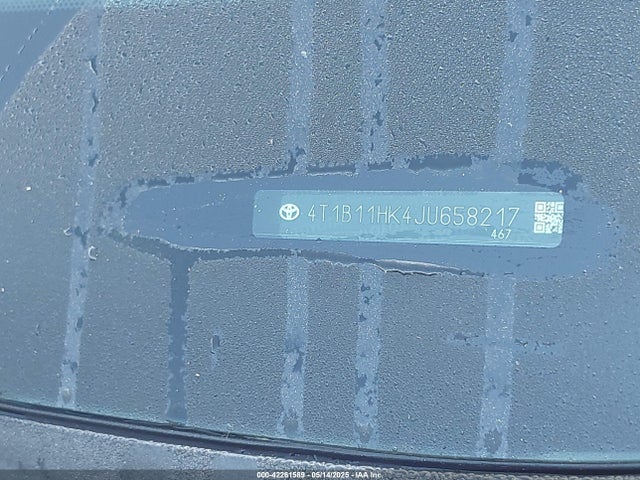4T1B11HK4JU658217 Toyota CAMRY SE