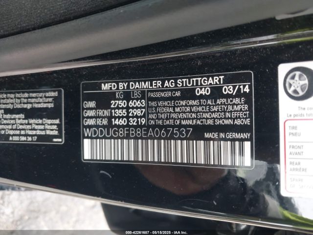 WDDUG8FB8EA067537 Mercedes-Benz S 550 4matic