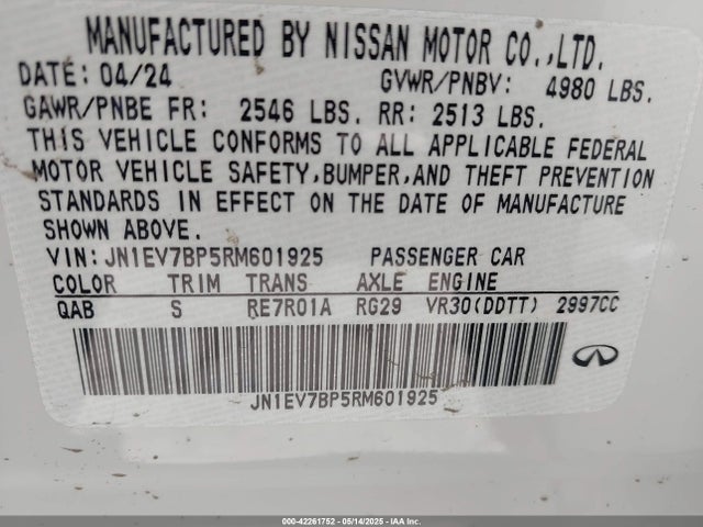 Infiniti Q50 2024 JN1EV7BP5RM601925 Image 9