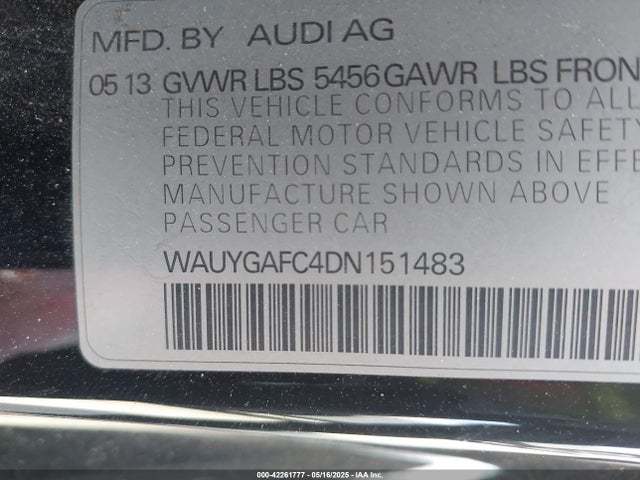 2013 AUDI A7 WAUYGAFC4DN151483 Photo 8