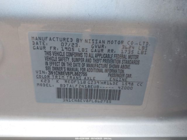 3N1CN8EV8PL862755 Nissan Versa 1.6 Sv Xtronic Cvt