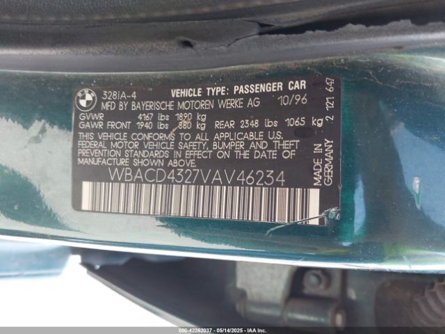 1997 BMW 328I WBACD4327VAV46234 Photo 8