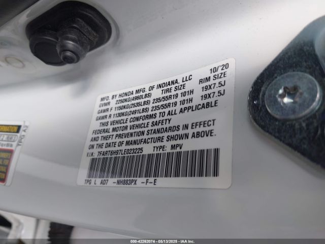 7FART6H97LE023225 Honda Cr-v Hybrid Touring