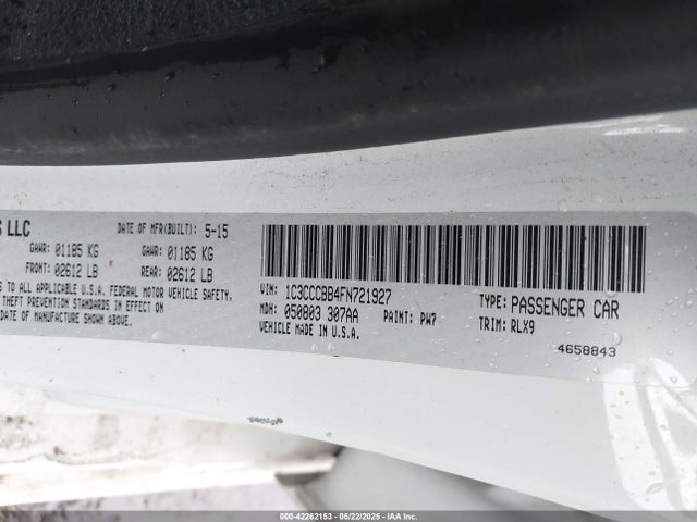 Chrysler 200 S 2015 1C3CCCBB4FN721927 Image 9