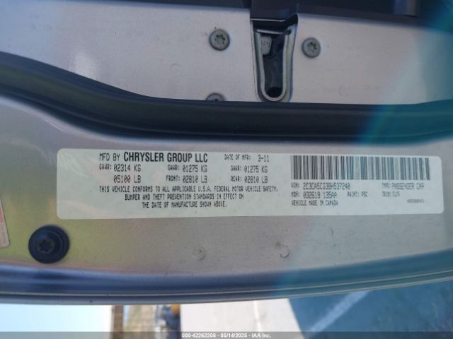2011 CHRYSLER 300 2C3CA5CG3BH537240 Photo 8