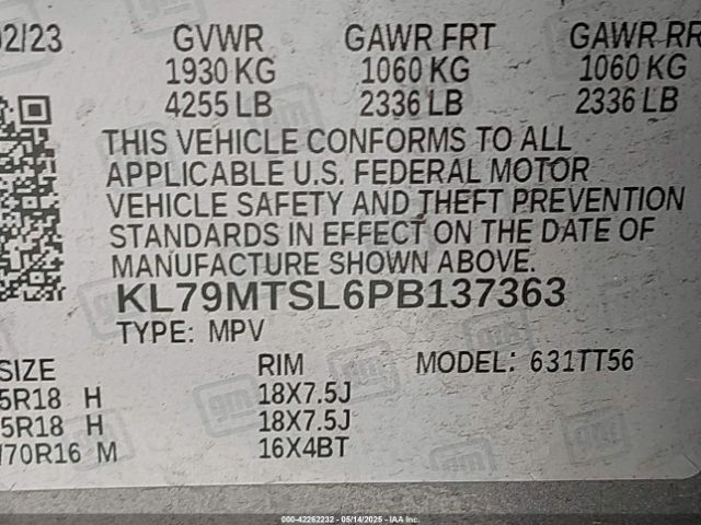 2023 CHEVROLET TRAILBLAZER KL79MTSL6PB137363 Photo 8