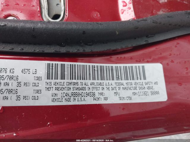2017 JEEP PATRIOT 1C4NJRBB0HD194538 Photo 8