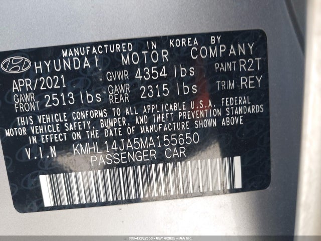 KMHL14JA5MA155650 Hyundai gdi theta iii