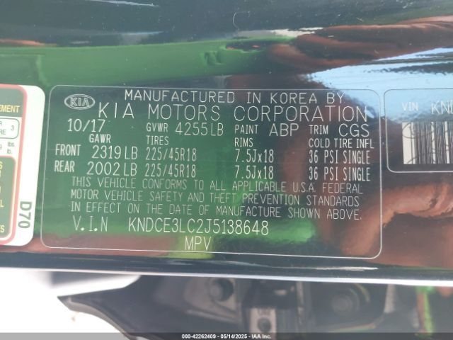 2018 KIA NIRO KNDCE3LC2J5138648 Photo 8