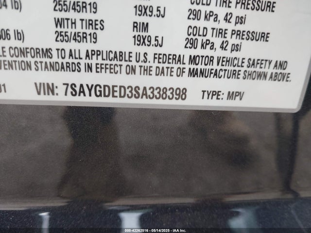 2025 TESLA MODEL Y 7SAYGDED3SA338398 Photo 8