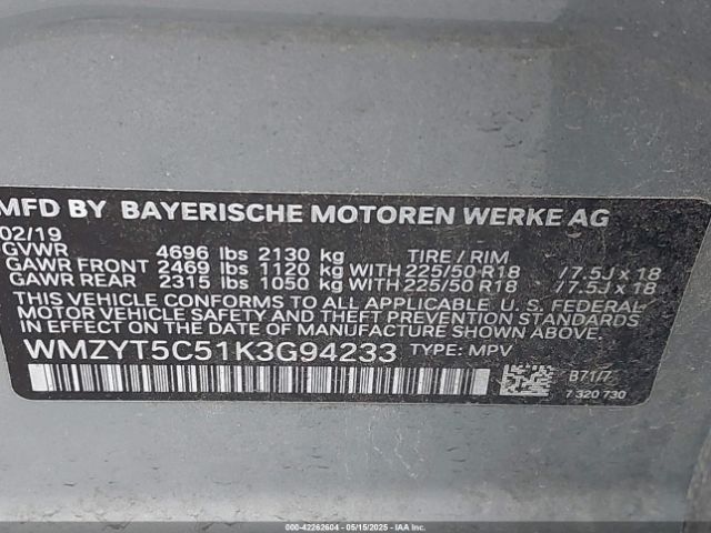 2019 MINI COUNTRYMAN WMZYT5C51K3G94233 Photo 8