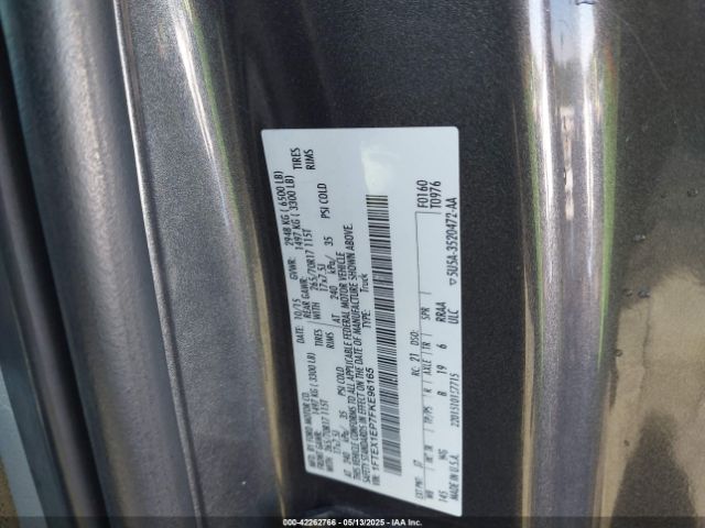 1FTEX1EP7FKE96165 Ford F-150 Xl