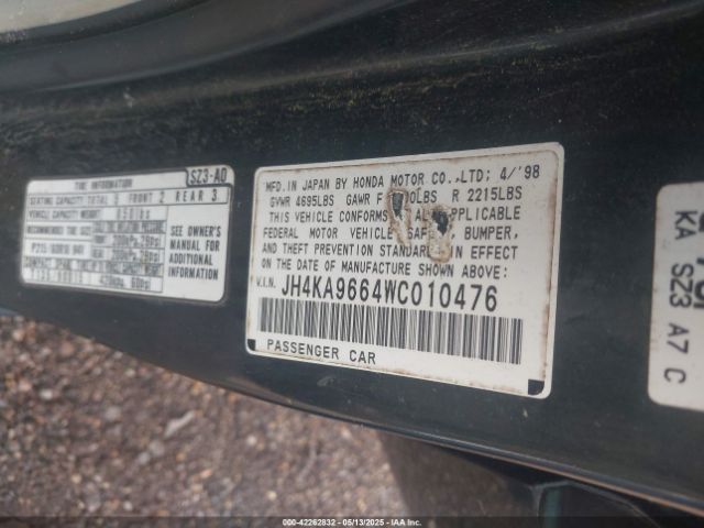 1998 ACURA RL JH4KA9664WC010476 Photo 8
